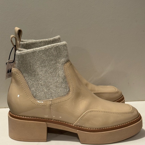 Dolce Vita Tan and Cream Ankle Boots - Picture 3 of 10